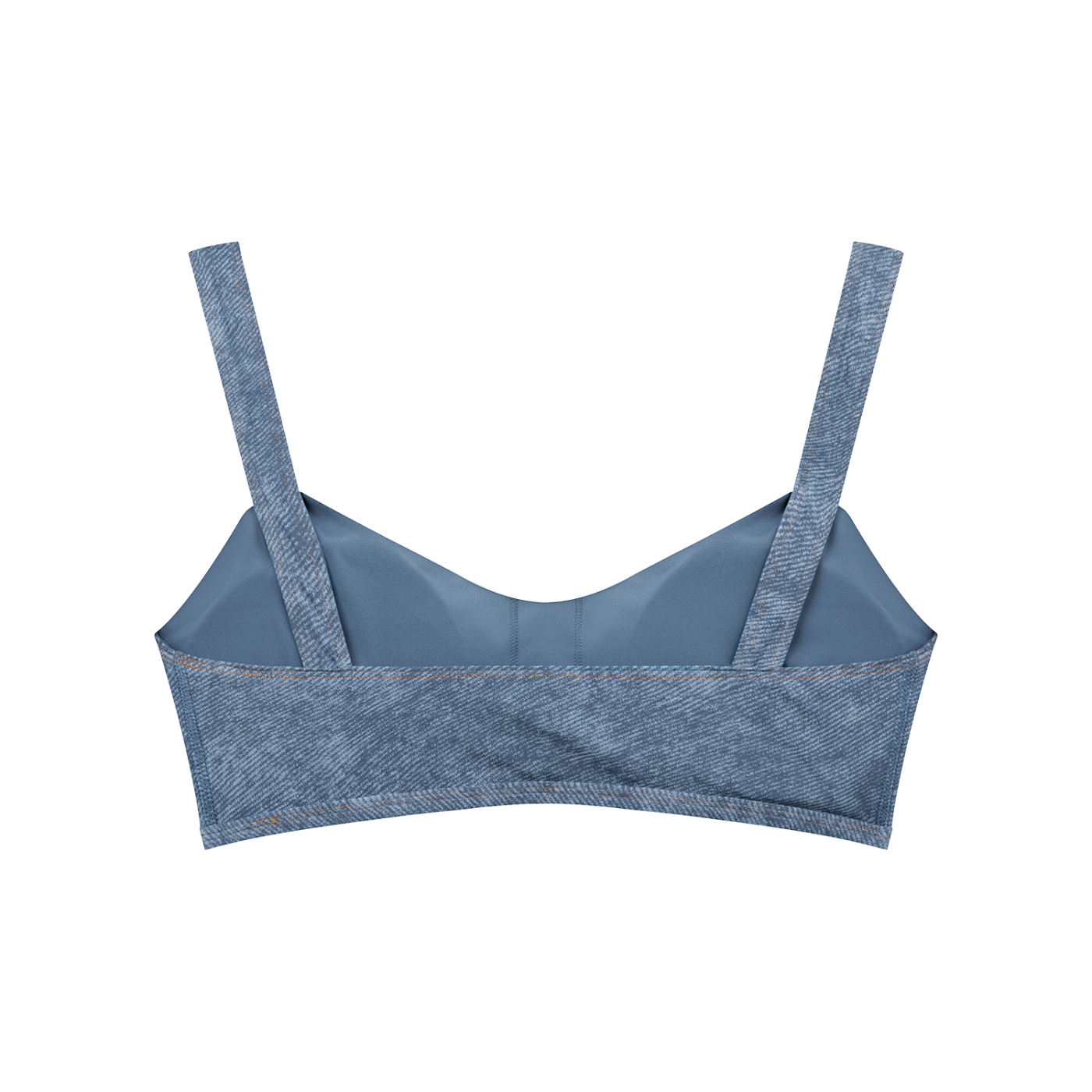 She Prevails Faux Denim Sports Bra