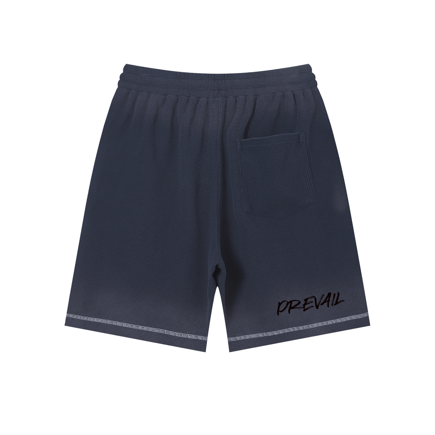 "After Everything" Waffle Raw Hem Shorts