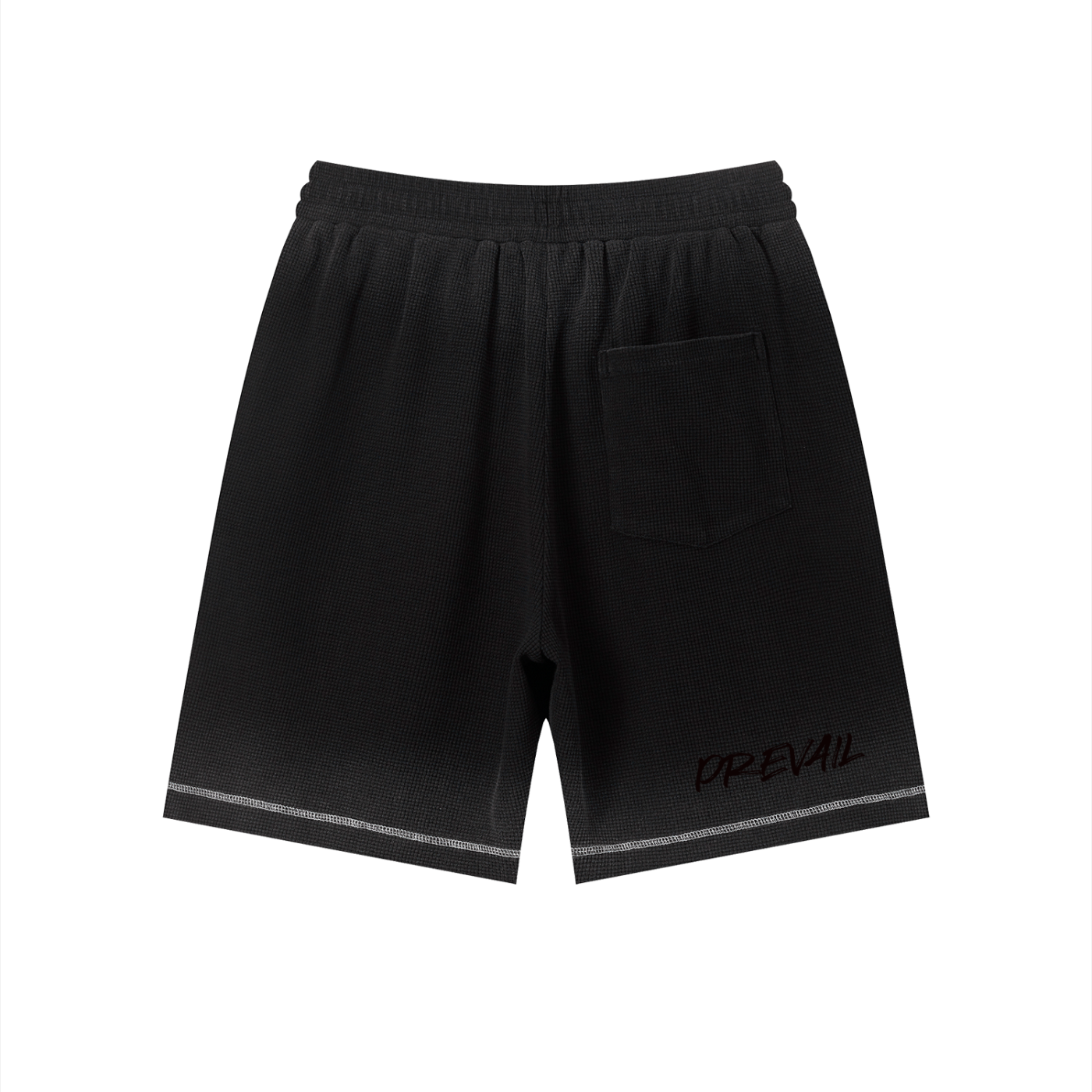 "After Everything" Waffle Raw Hem Shorts